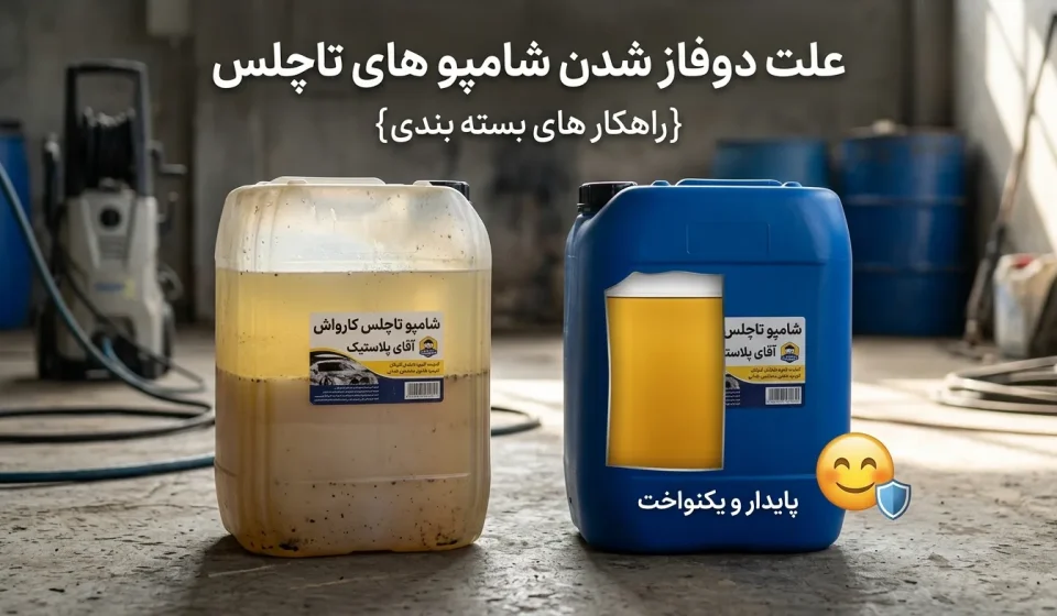 دو فاز شدن شامپو تاچلس